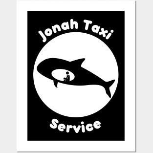 Funny Jonah Taxi Service Christian Bible Design Posters and Art